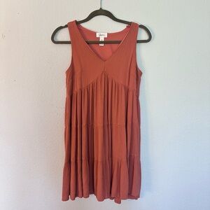 Japna Rust Sleeveless Dress